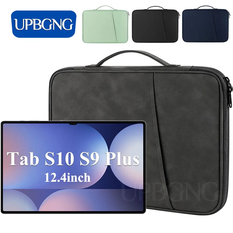Tablet Sleeve Bag for Samsung Galaxy Tab S10 Plus S9 FE 12.4 Universal Laptop Pouch Handbag for Tab S10 Plus Case Accessories