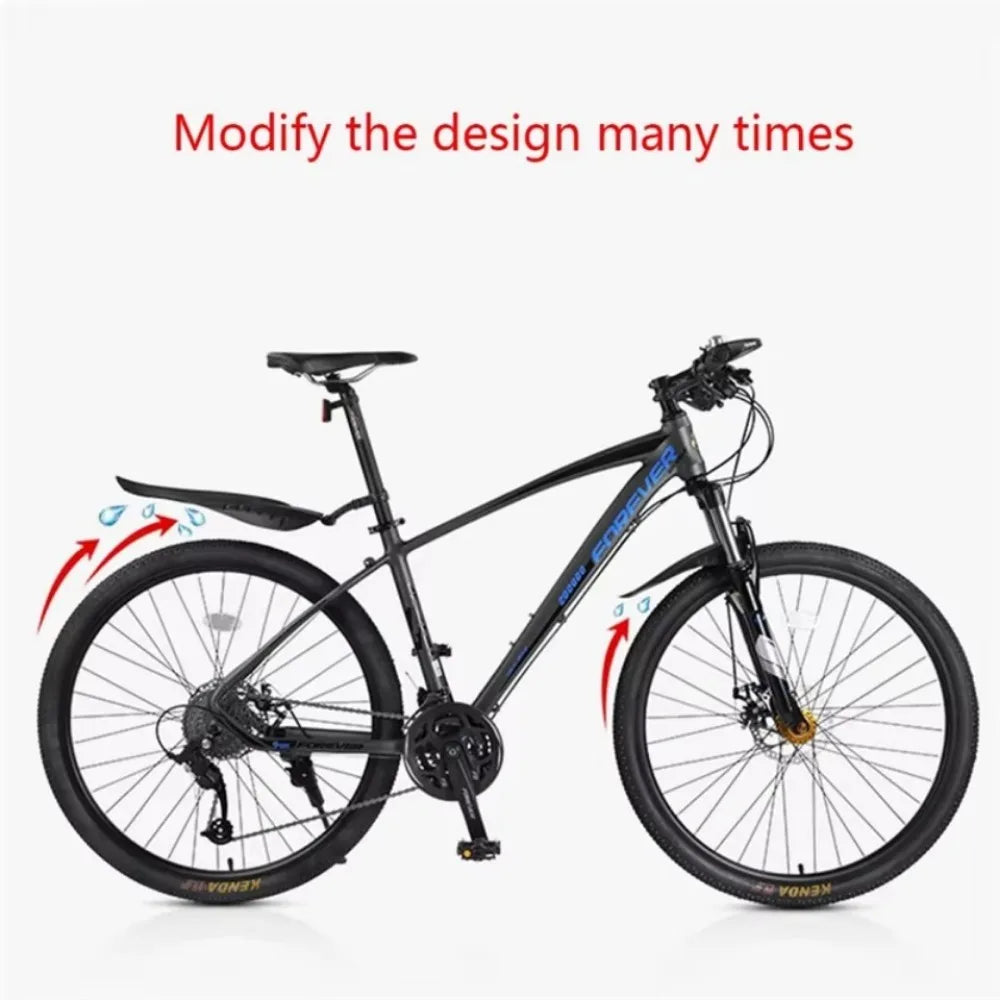 2pcs Bicycle Fender PP Soft Plastic Suitable Bicycles Rear Shock BIKE Thicken Splash Protection Accessory