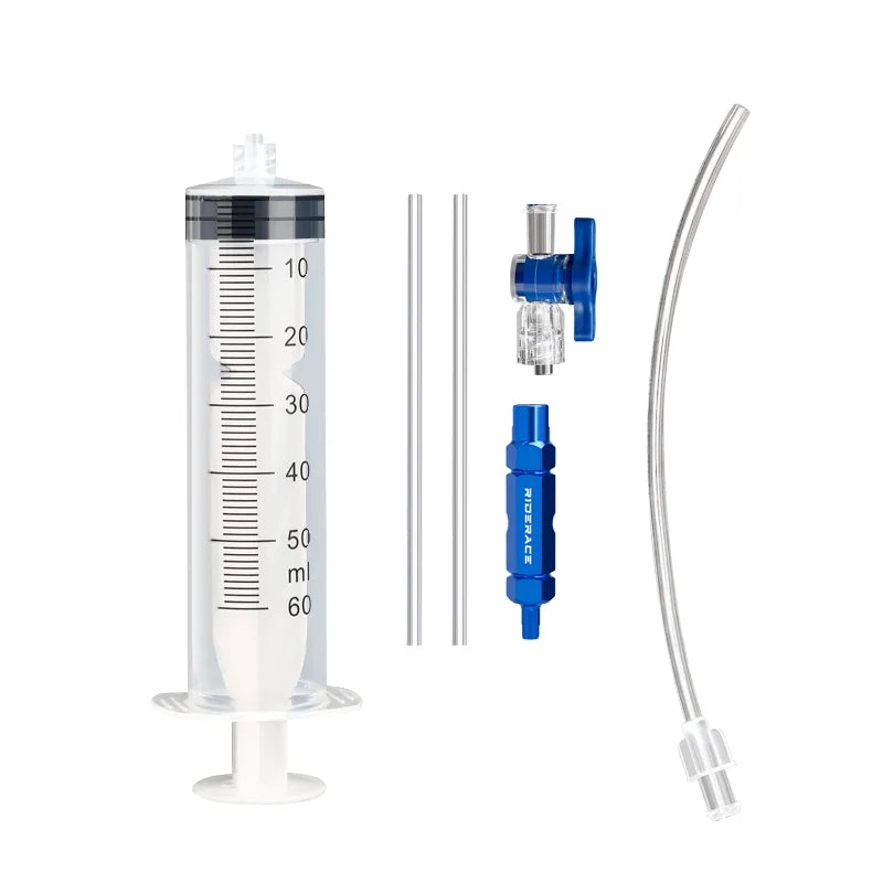 Bicycle Tubeless Tire Liquid Injection Tool 60ML Syringe Presta Valve Core Removal Tool MTB Road Bike Tire Fluid Injection Tool