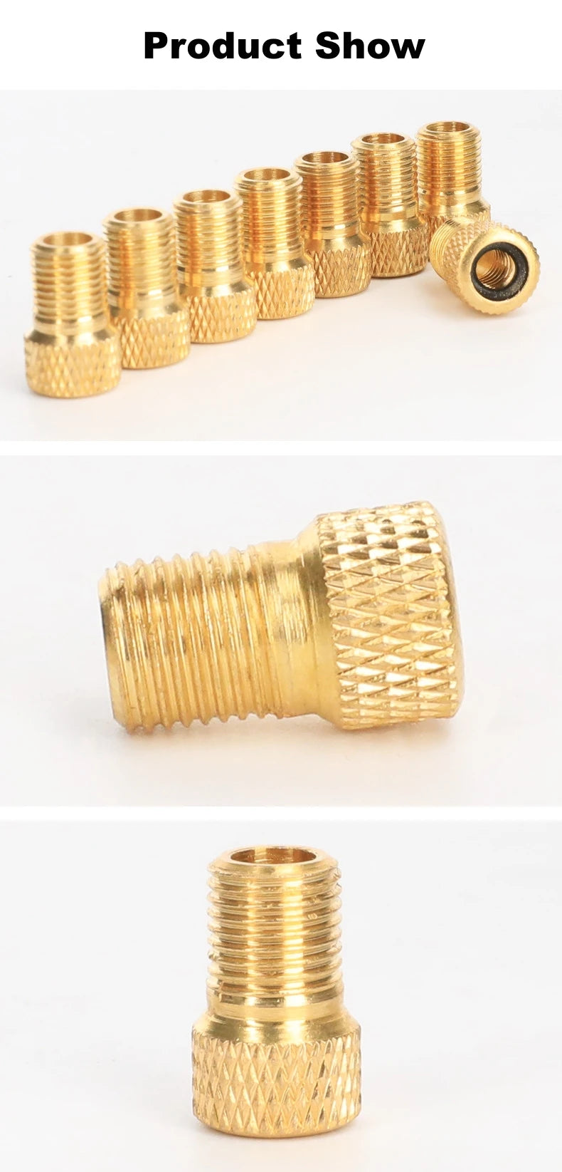 5Pcs Wheel Tire Transfer Valve Adapter Presta To Schrader Cinverter Road Bike Cycle Bicycle Punp Tube