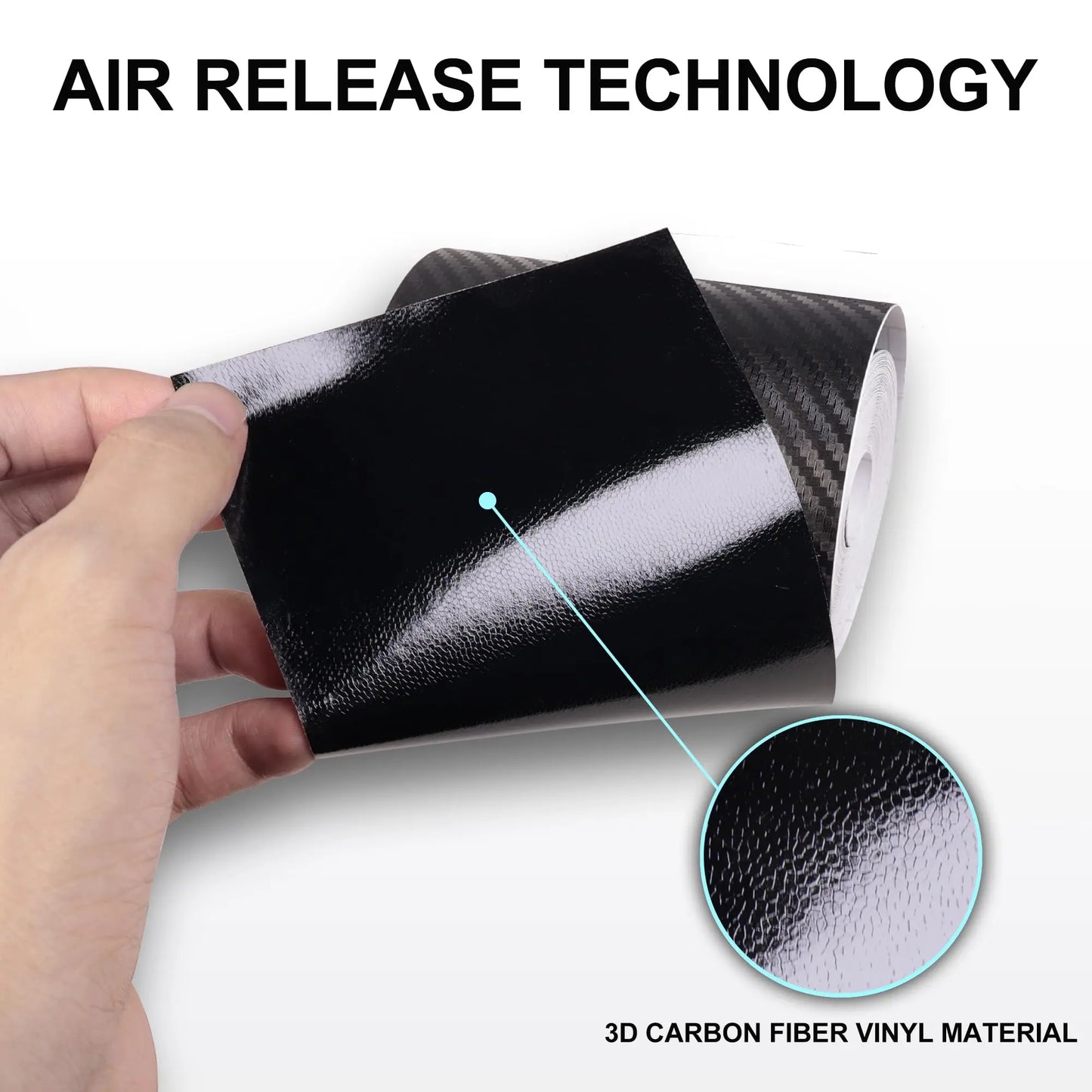 1-10m Nano Carbon Fiber Car 3D Tape Sticker Door Mirror Paste Protector Strip DIY Protection Protective Film Waterproof Adhesive