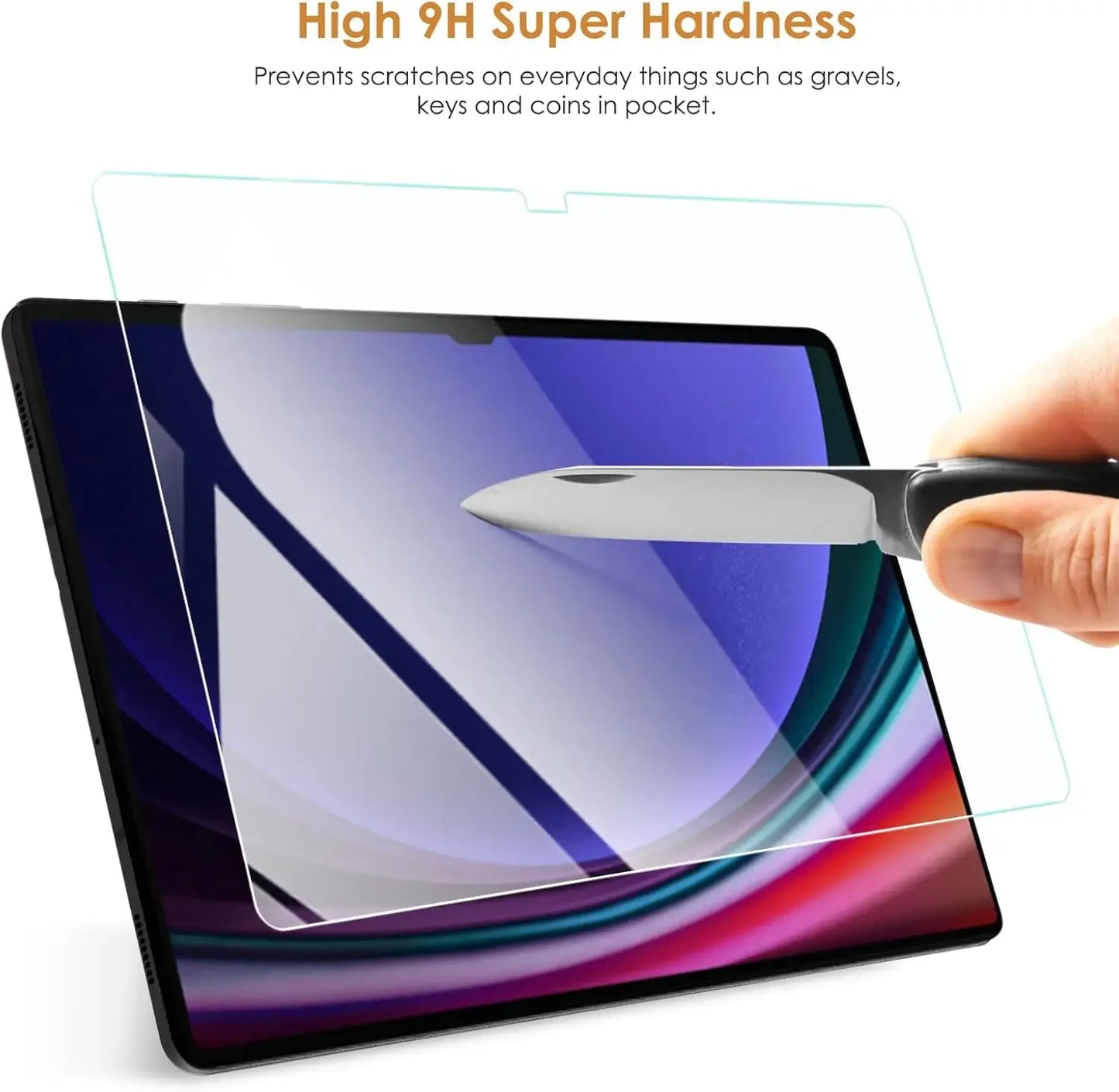 3 Pack Screen Protector for Samsung Galaxy Tab S10 Plus Ultra Tempered Glass Film Anti-Scratch for Galaxy Tab S10 2024 Flims