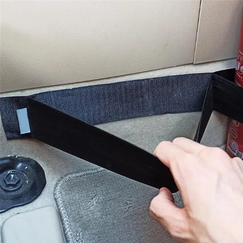 Car Trunk Organizer Elastic Fixing Tape Fire Extinguisher Water Tank Miscellaneous Storage Fixing Tape Cars Storage Accessories