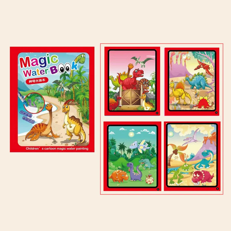 Montessori Toys Reusable Coloring Book Magic Water Drawing Book Painting Drawing Toys Sensory Early Education Toys for Children