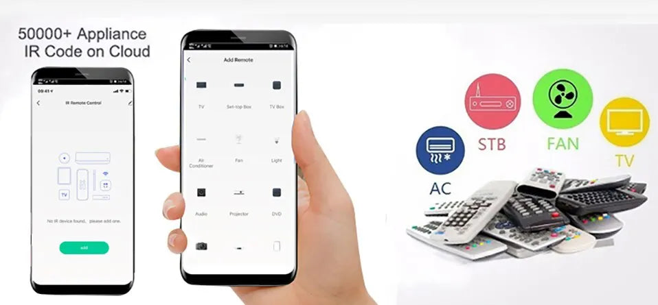 Tuya WiFi Smart IR Remote Control Smart Life APP Replace TV DVD AUD AC Remote Works with Alexa Google Home
