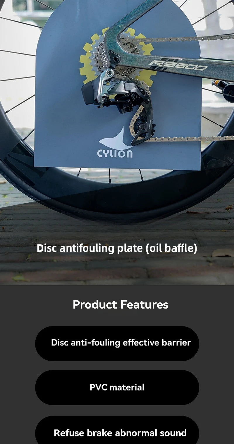 Bicycle Motorcycle Washing Disc Brake Cleaning Protection Cover Anti Grime Guard Wheel Cover For Road MTB Mountain Bike