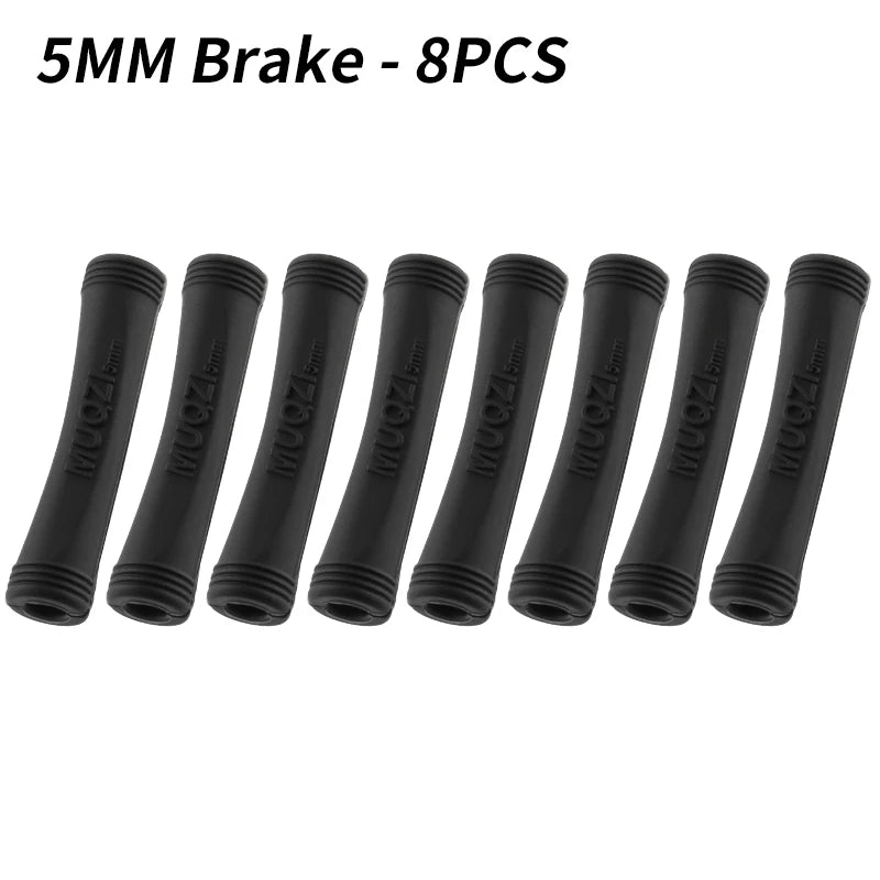 MUQZI 4/8pcs MTB Brake Shift Protection Sleeve Road Bike Frame Cable Housing Line Rubber Protector Cover Bicycle Accessories