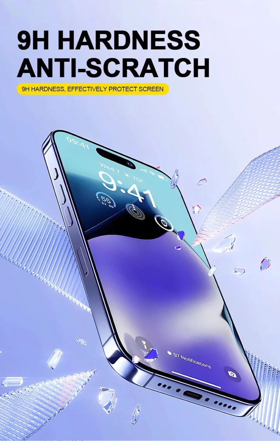 2-3Pcs For Google Pixel 9 Pro XL 8 8A 4G 5G Screen Protector Fingerprint Toughened Glass Accessories No Dust Bubbles Easy Kit