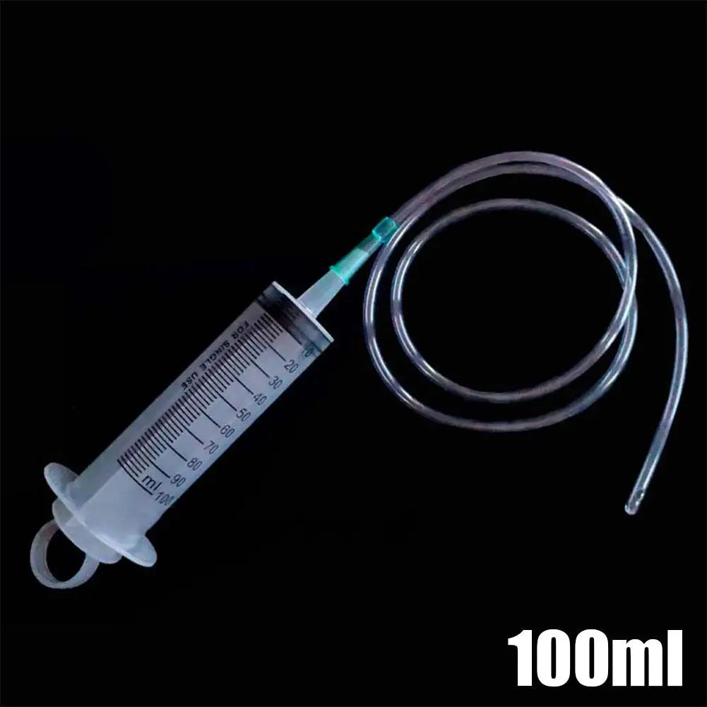 Large Capacity Syringes Reusable Needle Barrel Oil Pump with Scale Oil Suction Vacuum Syringe Pistol Pump Extractor