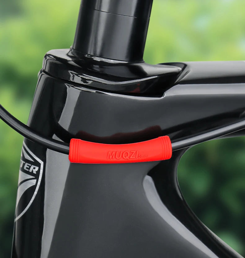 MUQZI 4/8pcs MTB Brake Shift Protection Sleeve Road Bike Frame Cable Housing Line Rubber Protector Cover Bicycle Accessories