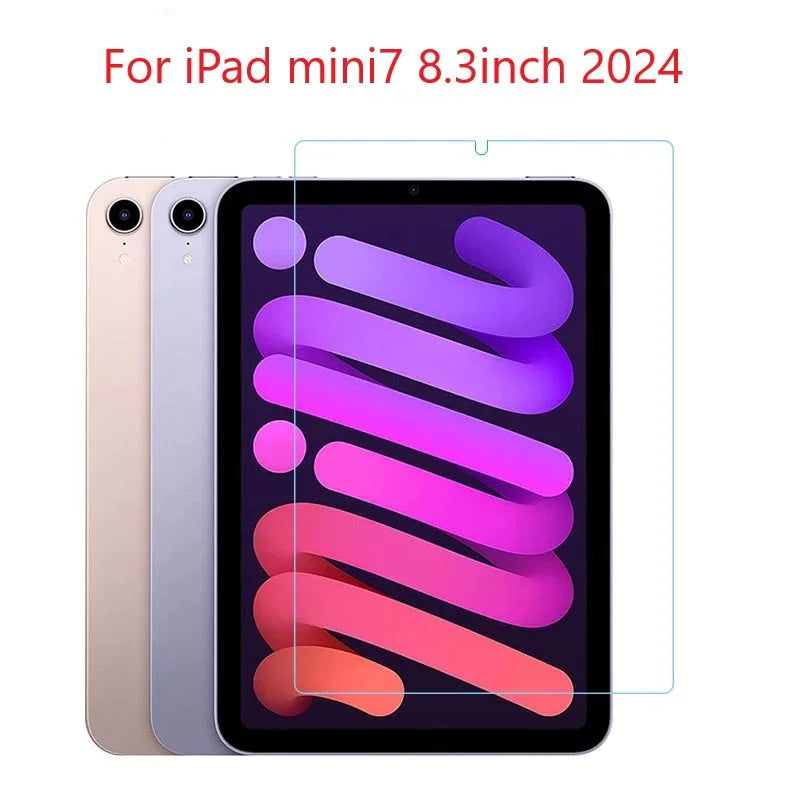 Tempered Glass for iPad Mini 7 A17 PRO 2024 Screen Protector for mini6 8.3 2021 Tablet Glass Film Guard