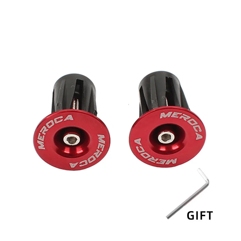 1 Pair Mountain Road Bike Handlebar End Plugs Aluminum Alloy Handle Bar End Cap BMX MTB Bike Grip Cover Bicycle Accessories