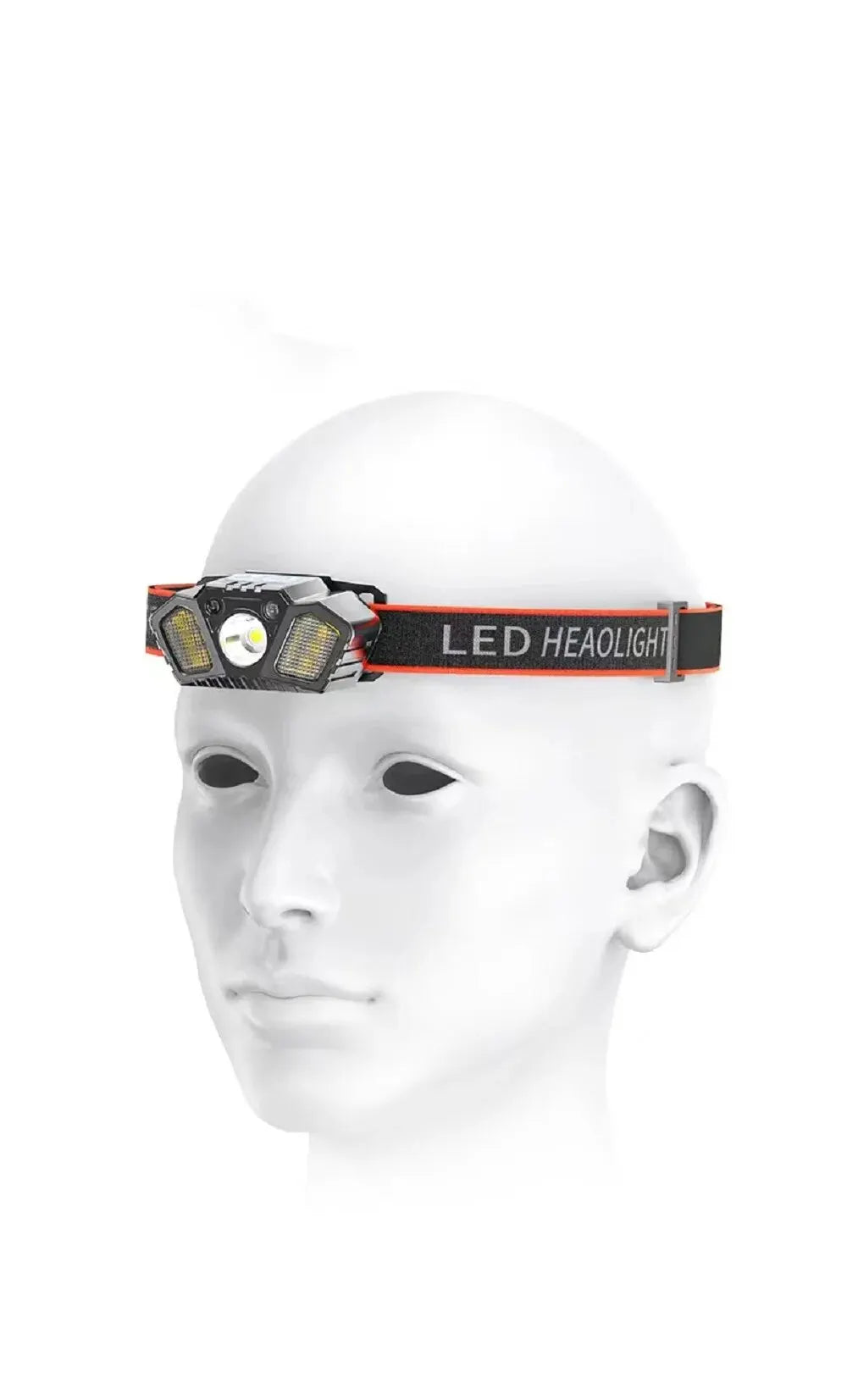 Portable Sensor Headlamp Rechargeable XPE COB Headlight 5Modes Fishing Camping Hiking Red Warning Head Lamp With Gesture Control