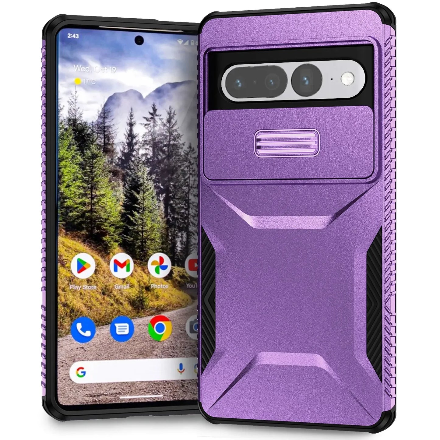 Military-grade Anti-fall and Anti-slip Camera Lens Slide Out Phone Case for Pixel 7 7PRO 7A 8 8PRO 8A 9/9PRO 9PRO XL Hard shell