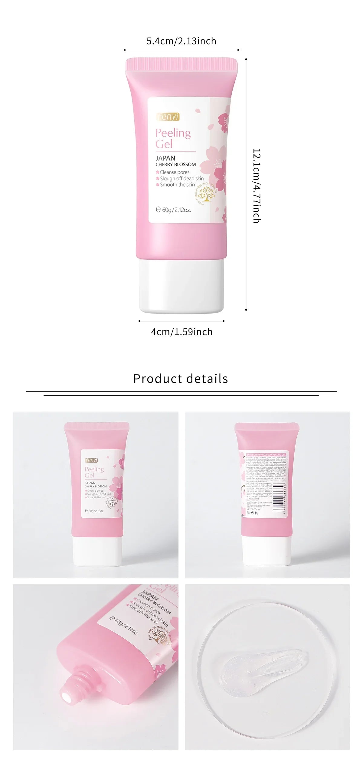 LAIKOU Face Deep Cleaning Exfoliating Gel Skin Care Whitening Moisturizer Repair Facial Scrub Skin Care 60g
