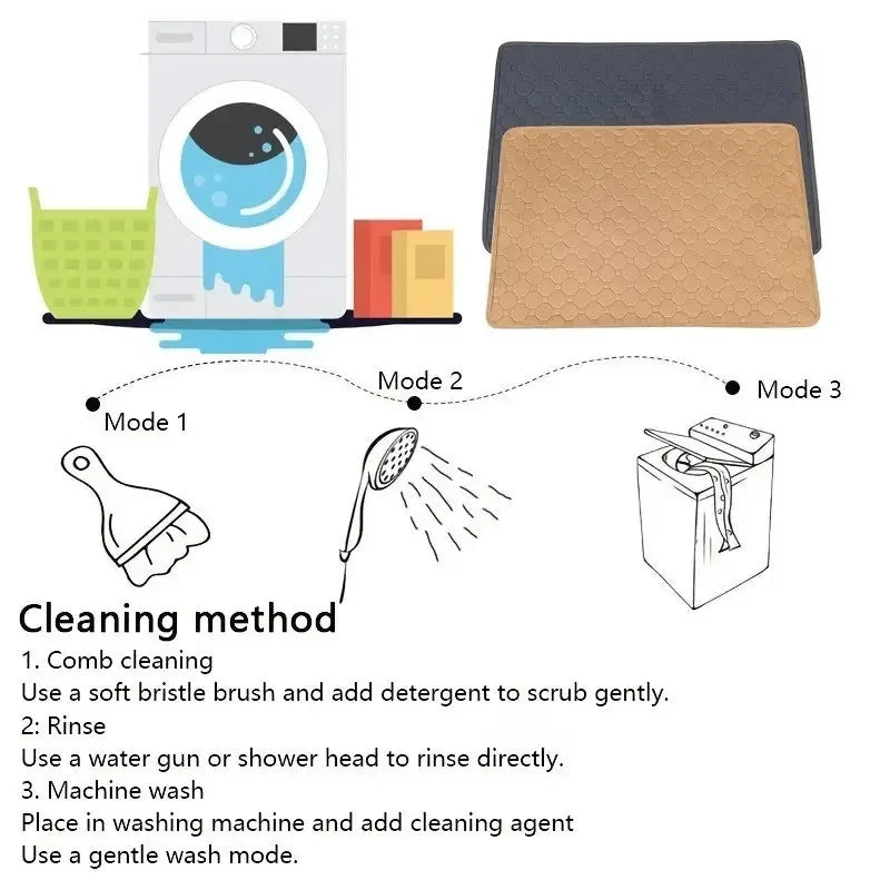 Dog Urine Pads Washable Reusable Anti Slip Pet Pee Pad Puppy Training Pad Pet Bed for Car Seat Cover Pet Supplies