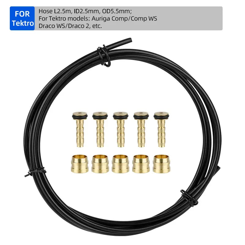 2500mm Bicycle Hydraulic Disc Brake Hose for Shimano BH59 BH90 Sram Magura Tektro 3 Layers Oil Tube Pipe Cycle Brake Replacement