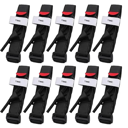 Emergency Tourniquet Tactical Emergency Strap Single Handed Medical First Aid Equipment for Hiking Camping Travel Outdoor Sports