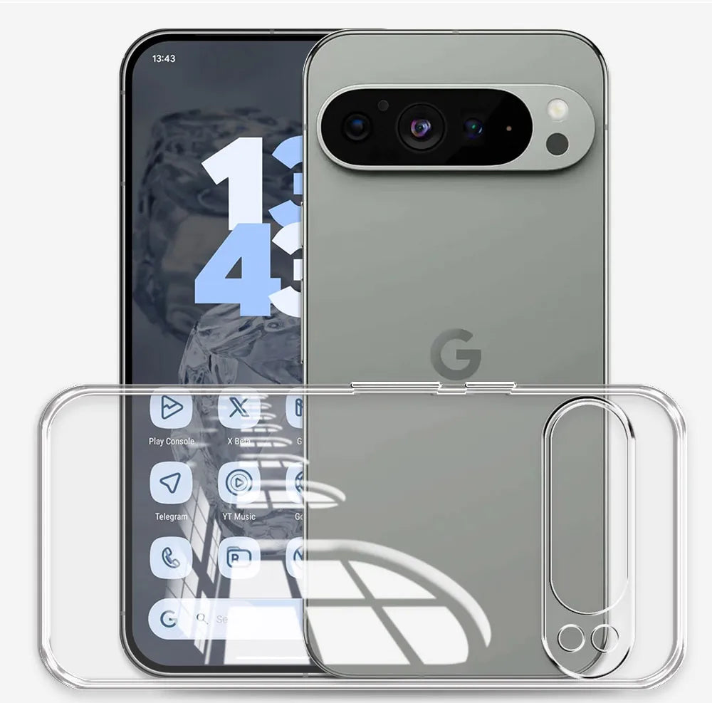 For Google Pixel 9 Pro XL GR83Y Case Clear Soft Silicone Phone Case For Google Pixel9 /Pixel 9Pro Shockproof Cover TPU New Coque