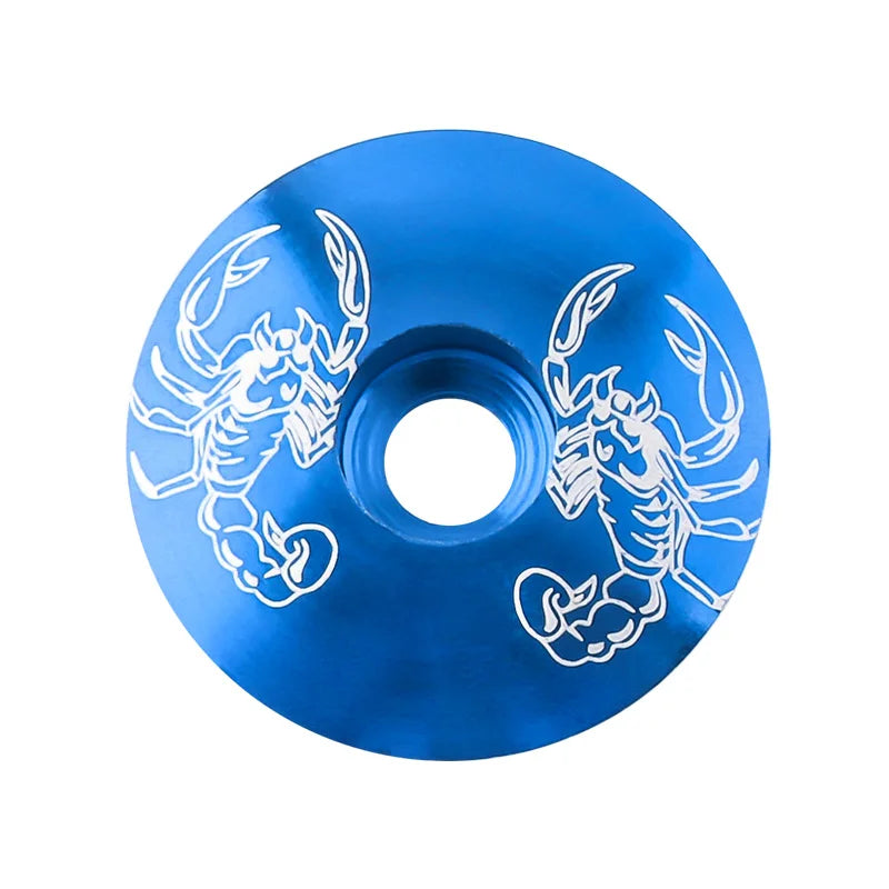 MUQZI Mountain Bike Headset Cover Aluminum Alloy Ultra-ligh Bowl Cover Road Bike Fixed Gear Folding Parts Headset top Cap