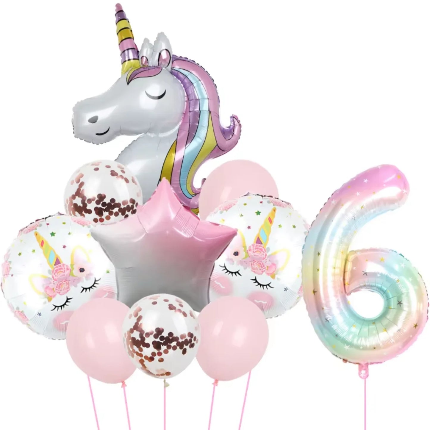 Rainbow Unicorn Balloon 40Inch Foil Balloon Unicorn Theme Suitable for Birthday Shower Party Balloon Supplies