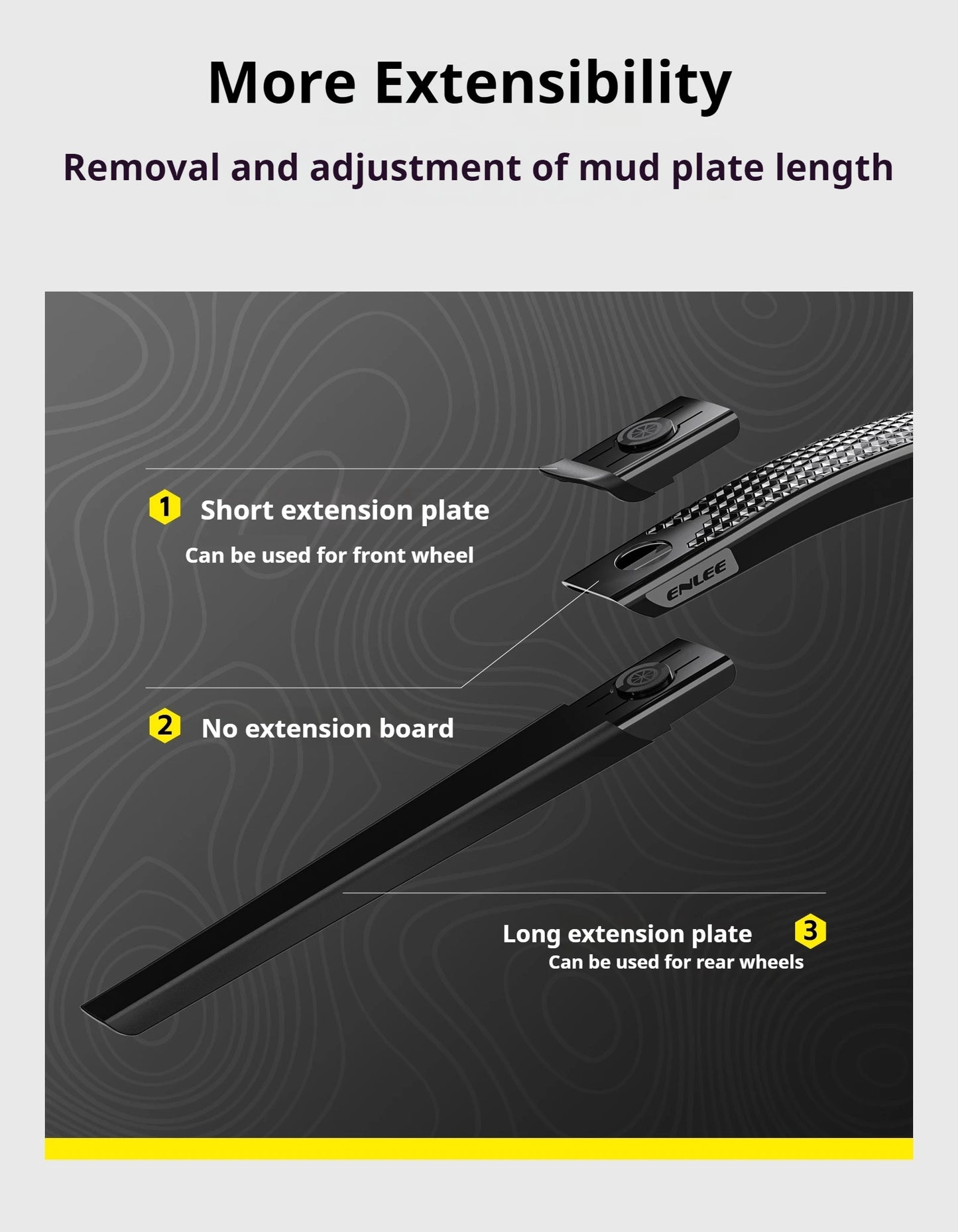 ENLEE Bicycle Fenders Front/Rear Tire Wheel Fenders Mudguard MTB Mountain Bike Road Cycling Fix Gear Accessories