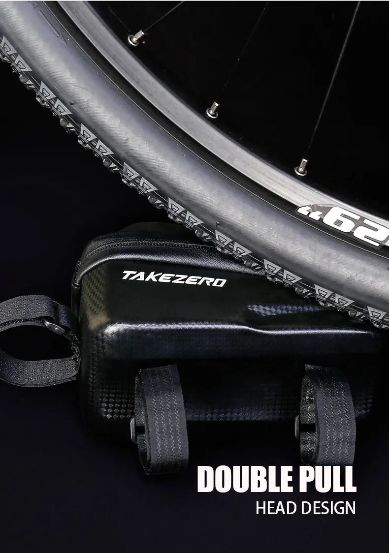 TAKEZERO A2 Mountain Bicycle Bag - Hard Shell EVA Front Bar Bag for Road Bikes, Mobile Phone Handlebar Bag - Cycling Equipment