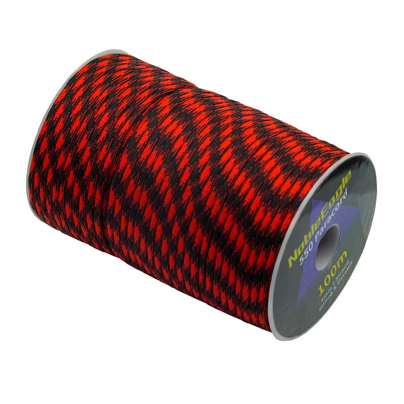 Military 550 Paracord Rope 100M 50M 31M 7 Strand 4mm Parachute Cord Outdoor Camping Survival Gear DIY Bracelet Tent Line