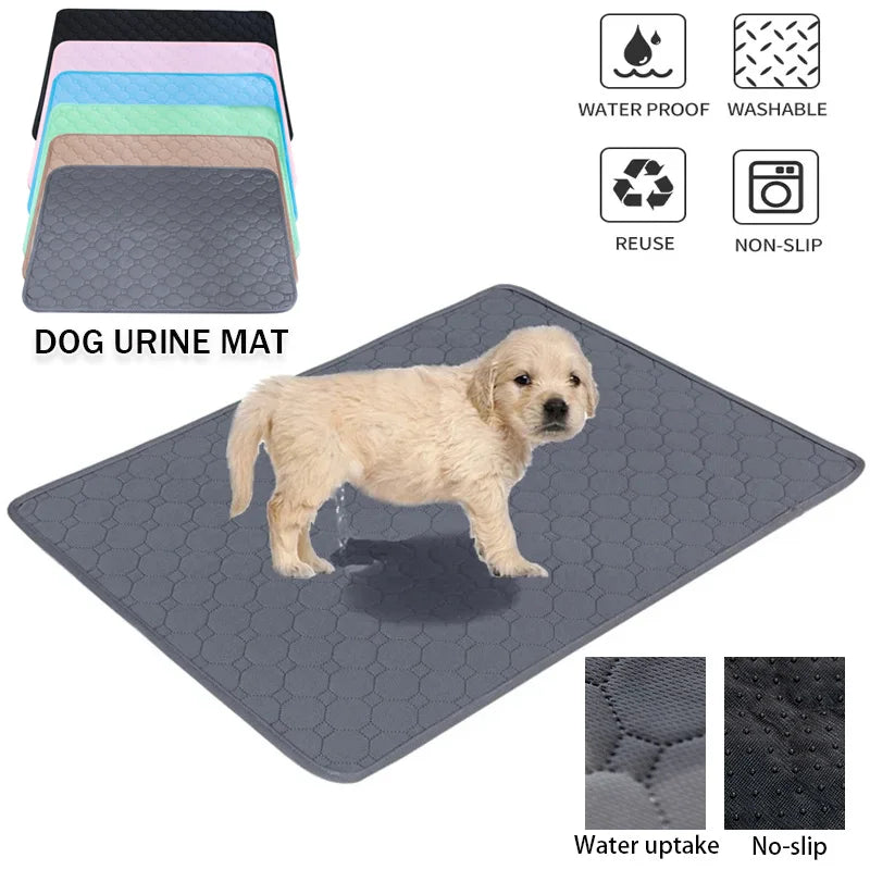 Dog Urine Pads Washable Reusable Anti Slip Pet Pee Pad Puppy Training Pad Pet Bed for Car Seat Cover Pet Supplies
