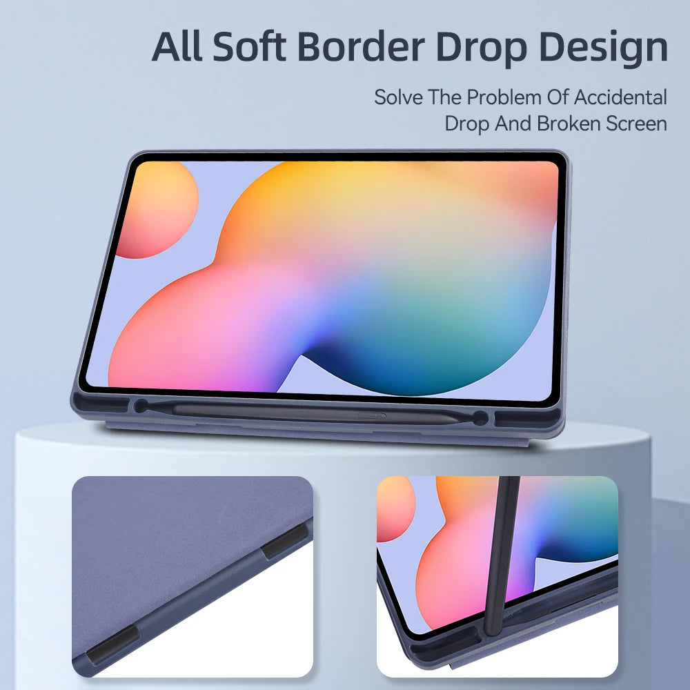 Case For Samsung Galaxy Tab, Cover for Samsung Tab A8 10.5 S6 Lite 10.4, S7, S8, S9, 11, S7 Plus, S7 FE, S8 Plus, S9 Plus, 12.4