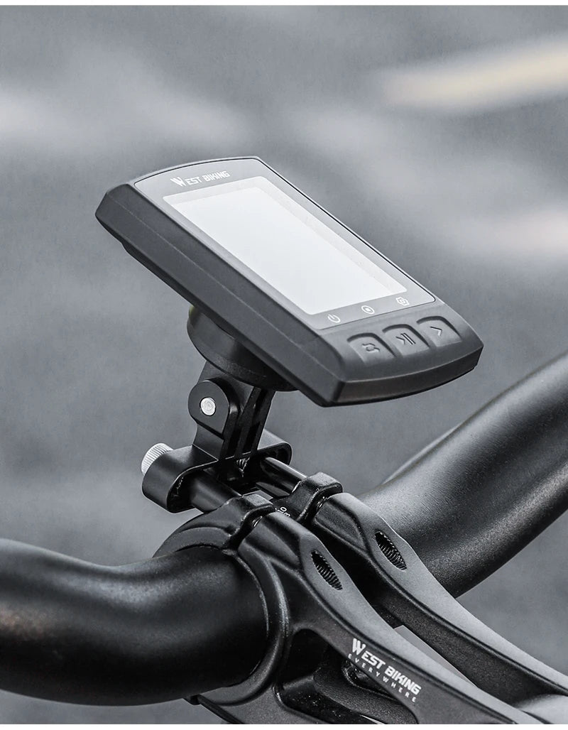 WEST BIKING Bike Bracket Front Light Lamp Holder Aluminum Alloy Extension Holder for Bicycle Computer Wahoo Bryton Garmin Bracke
