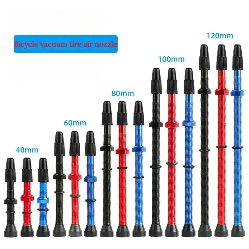 40/60/80mm Tubeless Valves Bike Aluminum Alloy Presta Nipples Removable Core Air Valve for Road MTB Bicycle