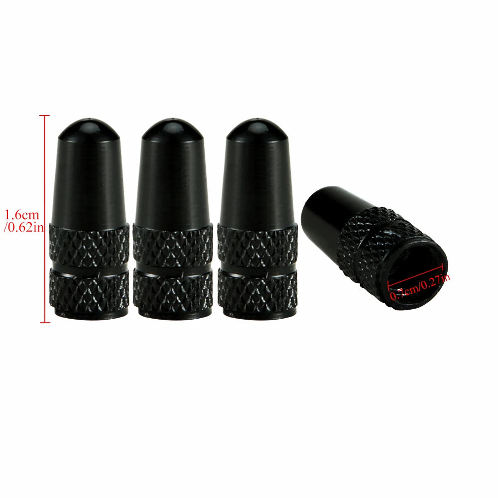 4Pcs/Set Aluminum Alloy Road MTB Track Racing Bike Tube Tyre Bicycle Tire Wheel French Valve cap Presta AIR Valve Caps