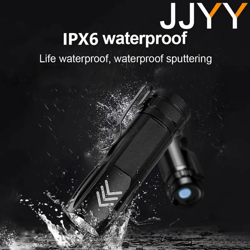 Mini Keychain Lamp Keychain Pocket Torch USB Rechargeable LED Light Flashlight Lamp Waterproof Keychain Light 1PC