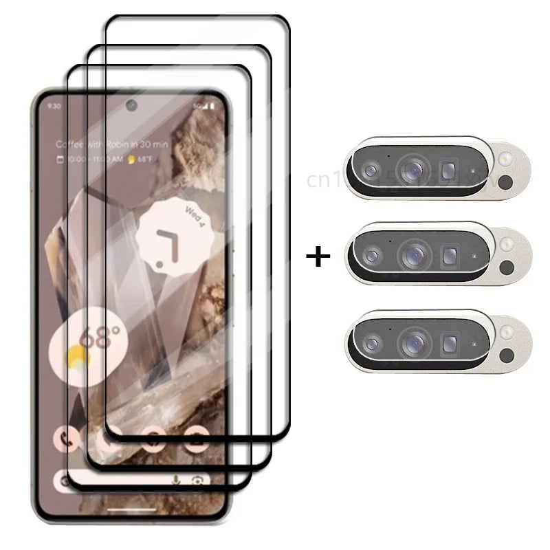 Full Cover Glass For Google Pixel 9 Pro Tempered Glass For Google Pixel 9 Pro XL Screen Protector HD Phone Lens Film Pixel 9 Pro
