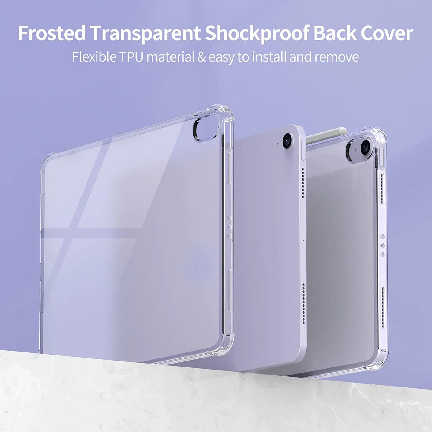 For iPad 10th 10.9 2022 7 8 9th Gen 10.2 Air 5 6 13 Case TPU Silicon Transparent Cover For iPad Pro 9.7 10.5 11 13 Mini 3 4 5 6