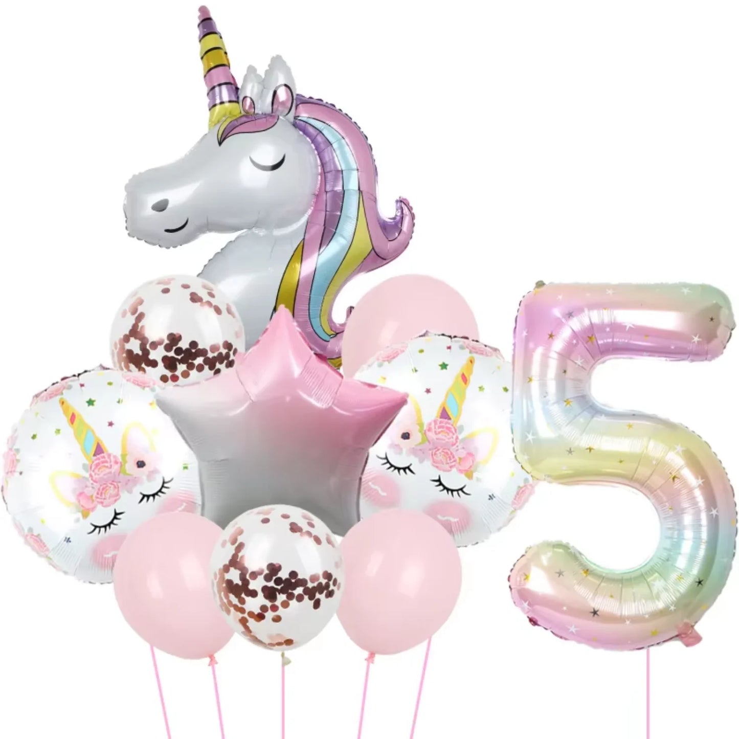 Rainbow Unicorn Balloon 40Inch Foil Balloon Unicorn Theme Suitable for Birthday Shower Party Balloon Supplies