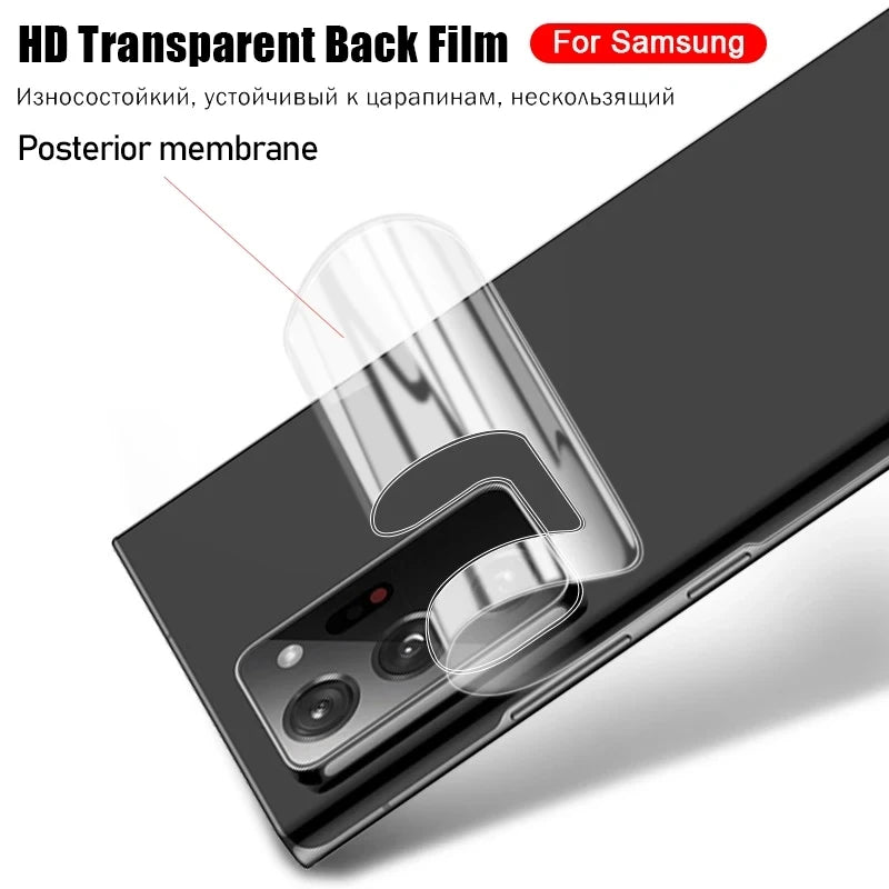 4PCS Back Hydrogel Film For Samsung Galaxy S21 S22 S23 S24 Ultra Screen Perotector Full Cover For Samsung S20 FE S23 S24 Plus