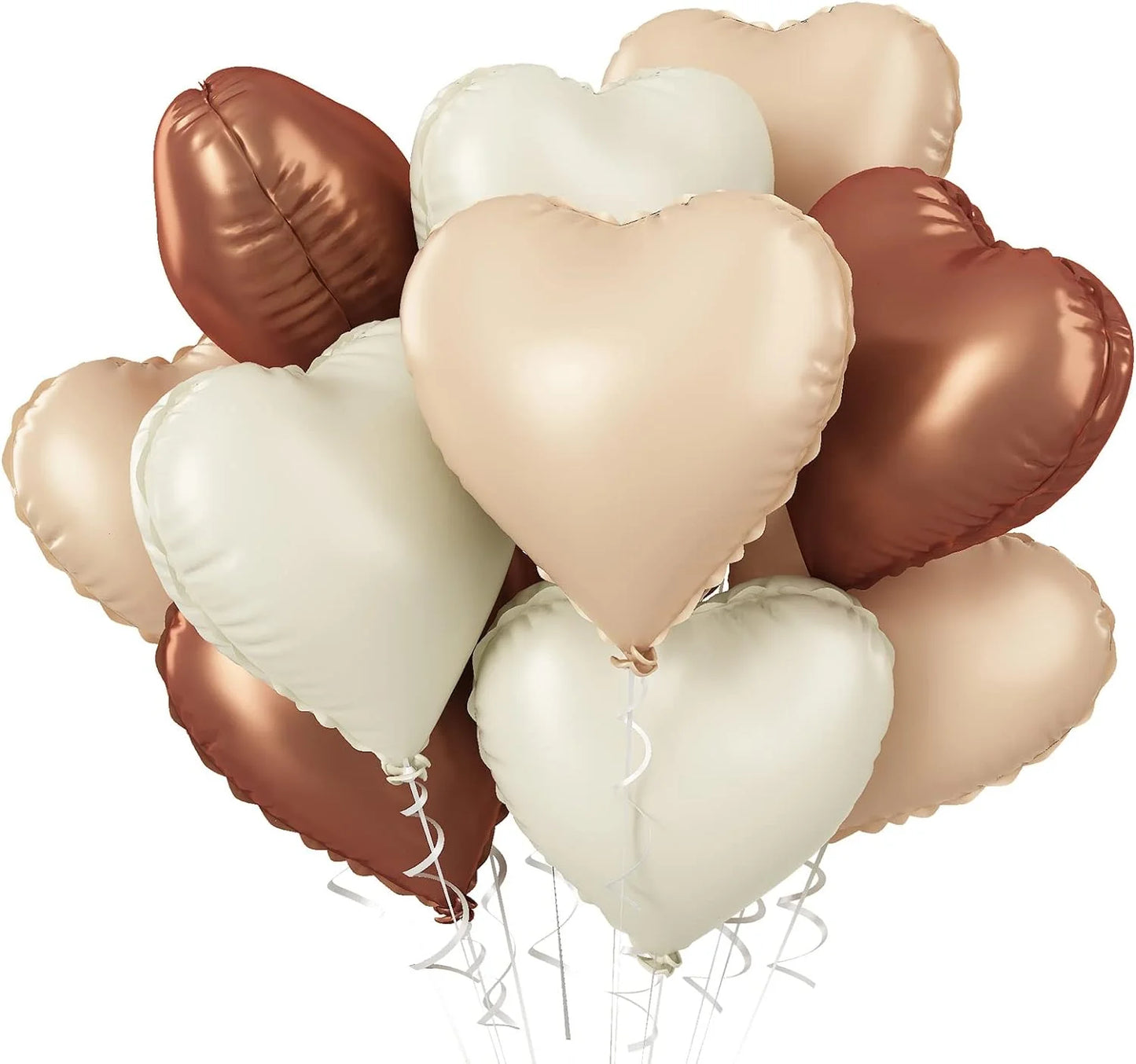 10pcs 18inch Heart Foil Balloons Pink Sage Green Heart Balloon for Birthday Party Valentines Day Wedding Anniversary Decorations