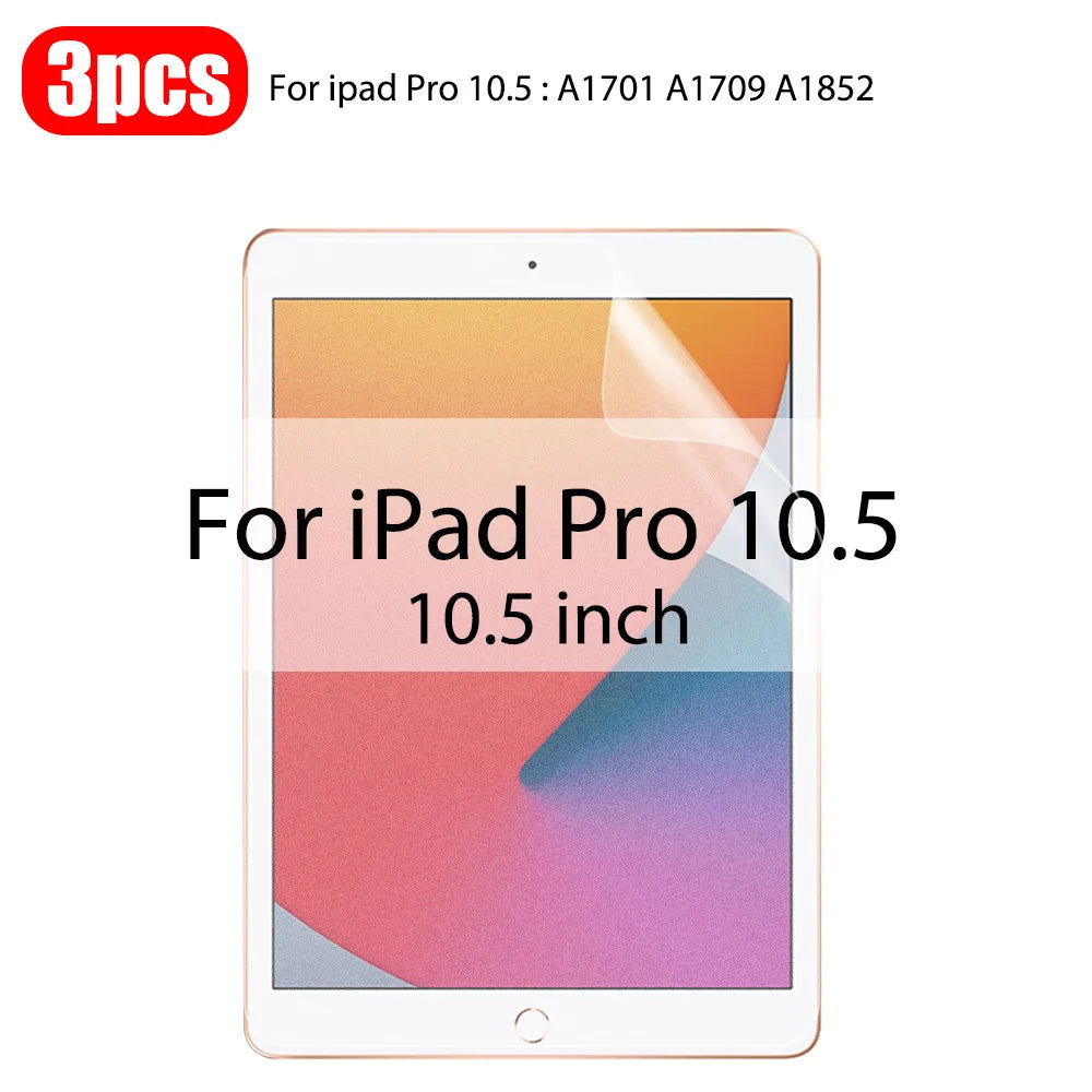 3Pcs Paper Feel Like Screen Protector For ipad Air 11 Pro 13 2024 10th 9th Generation 8 7 6 Air 5 4 Pro 11 12.9 10.5 No Glass