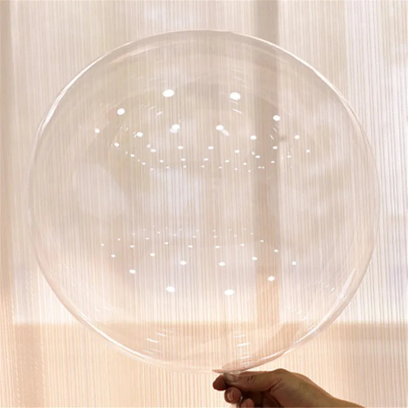 10pcs 8/10/12/16/18/20/24/inch Transparent Bobo Balloon Clear Bubble Balloon For Wedding Birthday Party Decoration