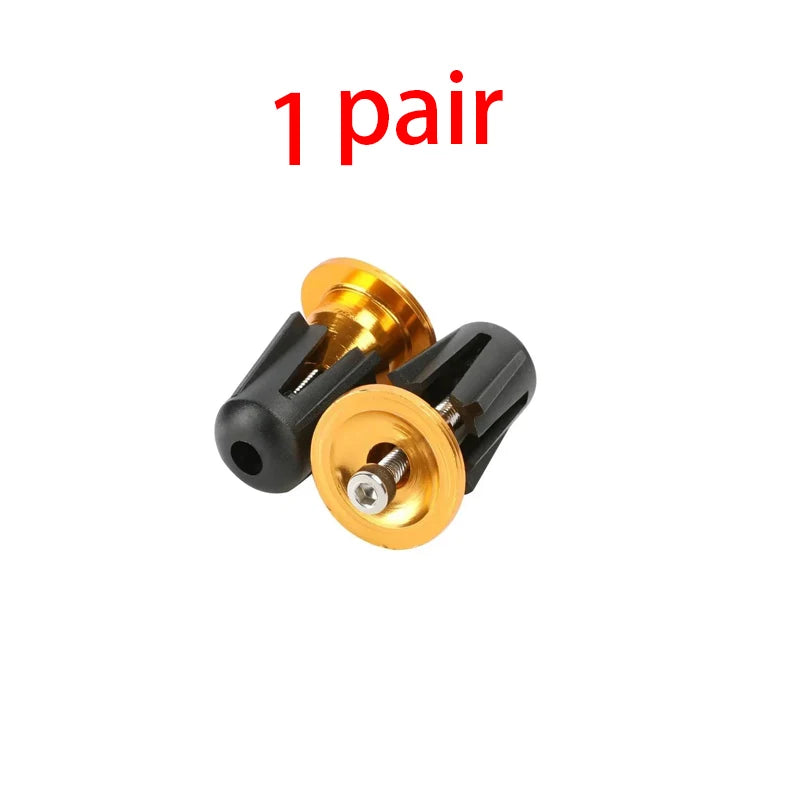 Bike Handlebar End Plugs Aluminum Alloy Mountain Road Bicycle Handlebar End Cap Multi-color Cycling Handlebar Accessories