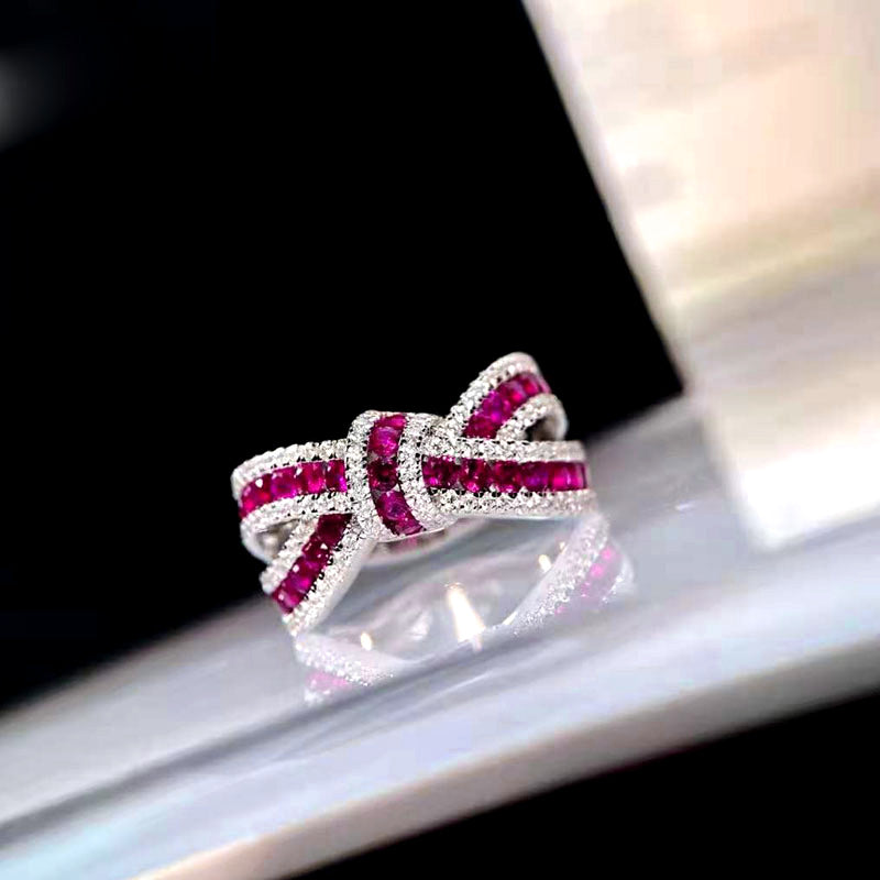 Gorgeous Finger Ring for Women Fashion Female Fashion Bright Zirconia Jewelry for Engagement Ceremony Party Accessories