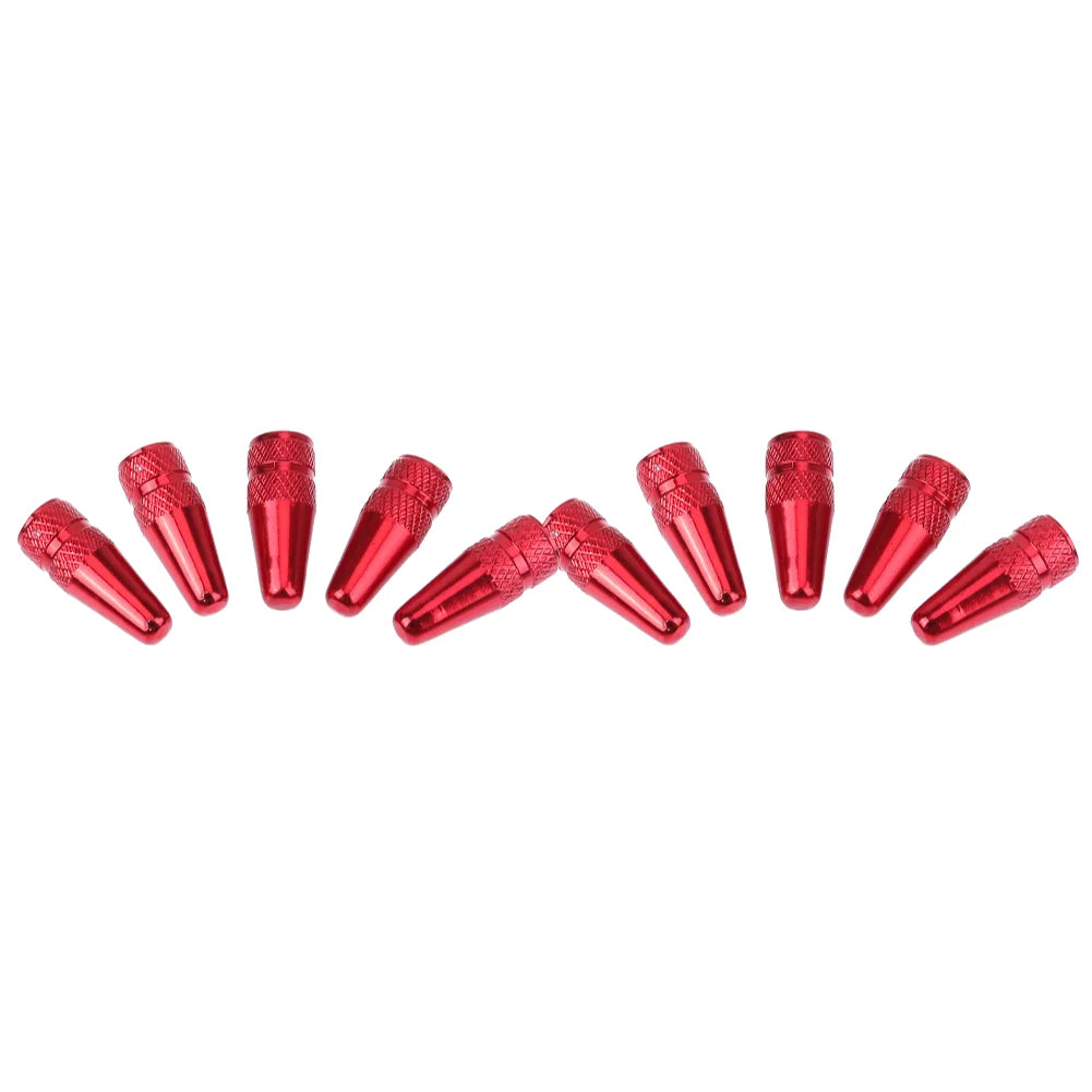 5/10PCS Bicycle Tire Valve Cap Aluminum High Pressure Caps for Presta Valves Rainbow Color Bike Tyre Hat MTB Bike Accessories