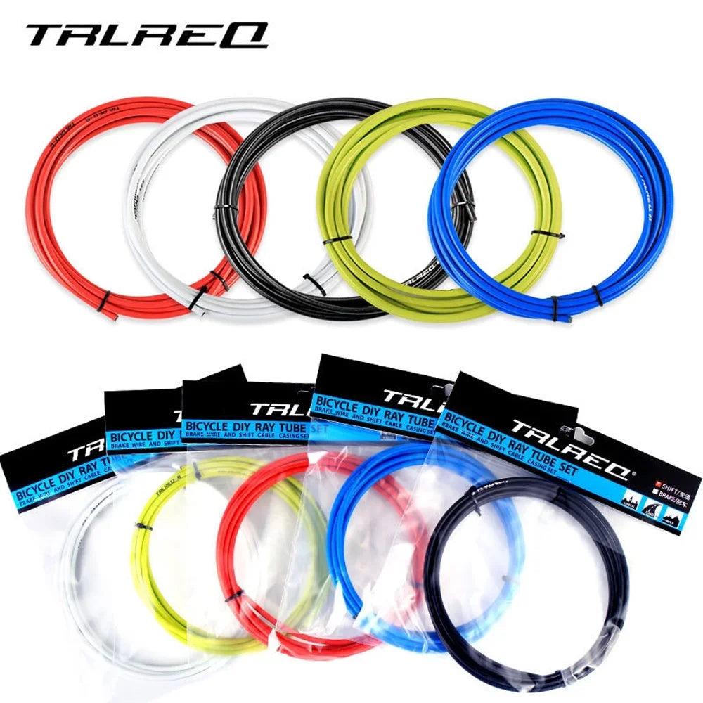 3m Bicycle Brake Cable/Shift Cable Housing 4mm/5mm Bike Brake Cables Tube MTB Road Bikes Brake Shifter Derailleur Cable Line