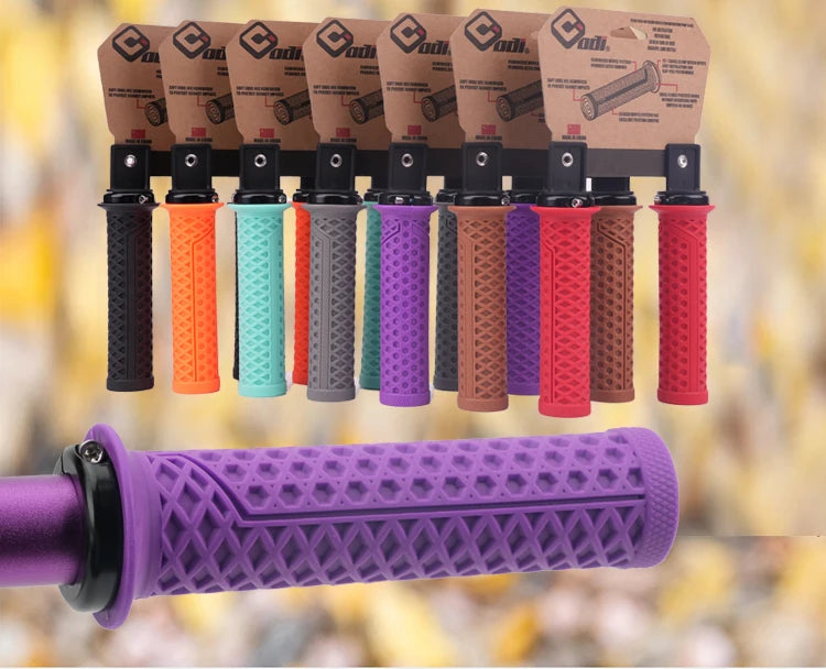 ODI VS-21 MTB Handlebar Grips Silicone Lock-On Bicycle Cover Updated Waffle Pattern Anti-slip Shock Absorption Handle Parts
