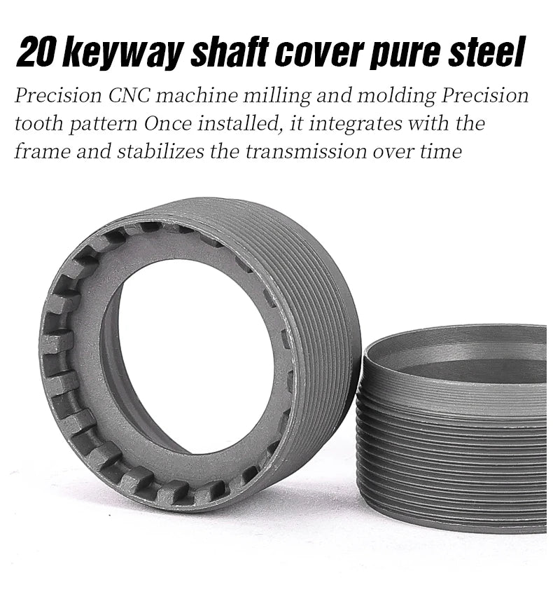 LEBYCLE MTB Road Bicycle Square Bottom Bracket BB68 Threaded Bottom Bracket Bike Hollow Axle 113/120/122.5/124.5/126mm