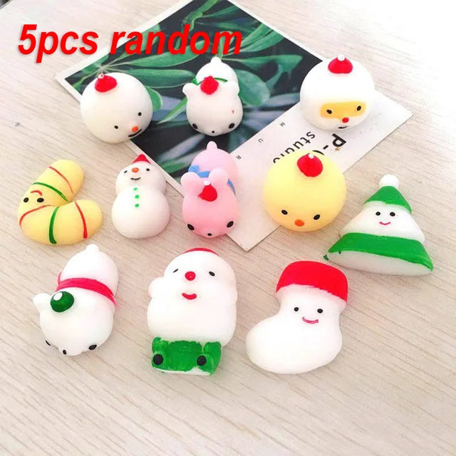 5-50 PCS Kawaii Squishies Mochi Anima Squishy Toys For Kids Antistress Ball Squeeze Party Favors Stress Relief Toys For Birthday