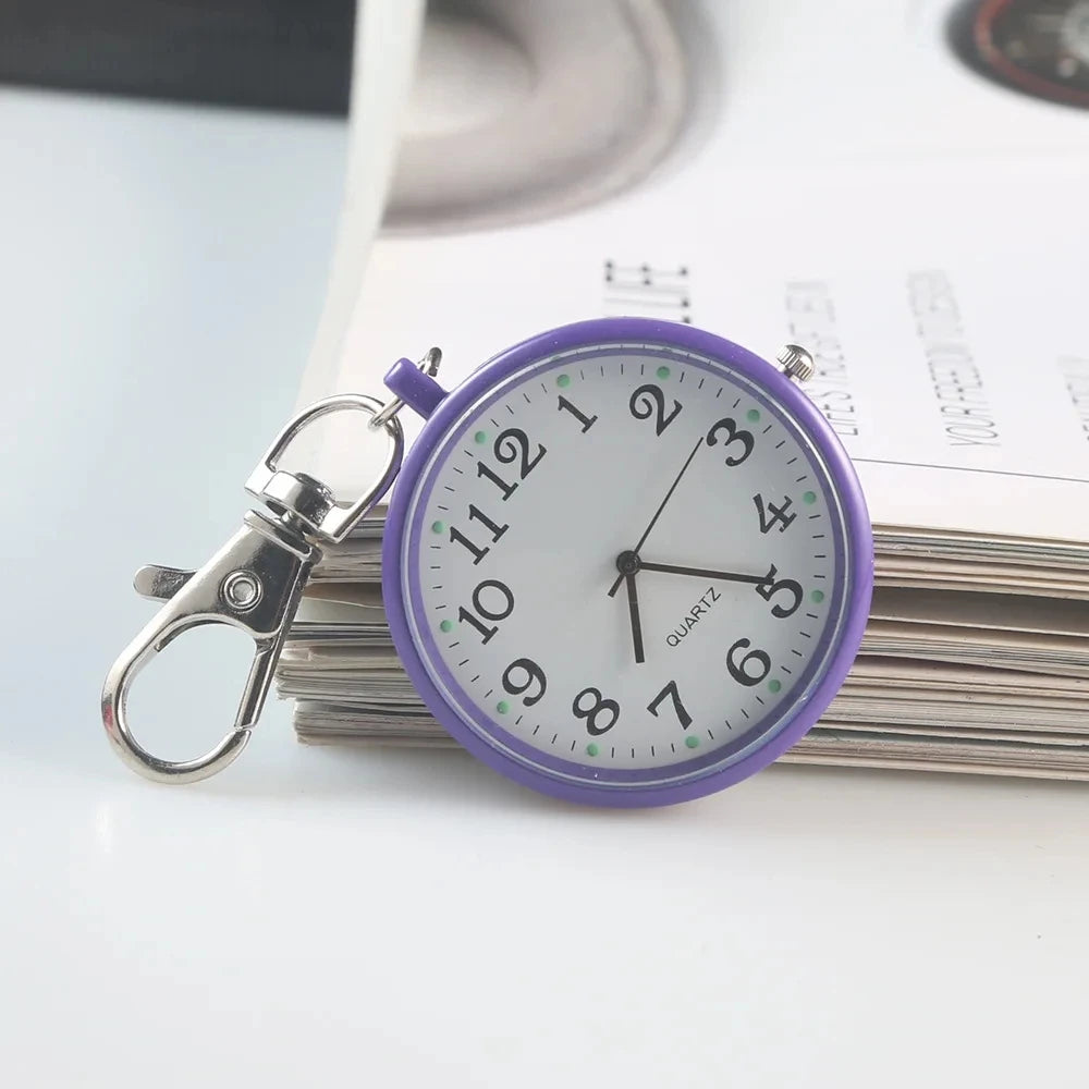 New Pocket Watch Keychain Remote Control With Battery Student Doctor Medical Vintage Watch
