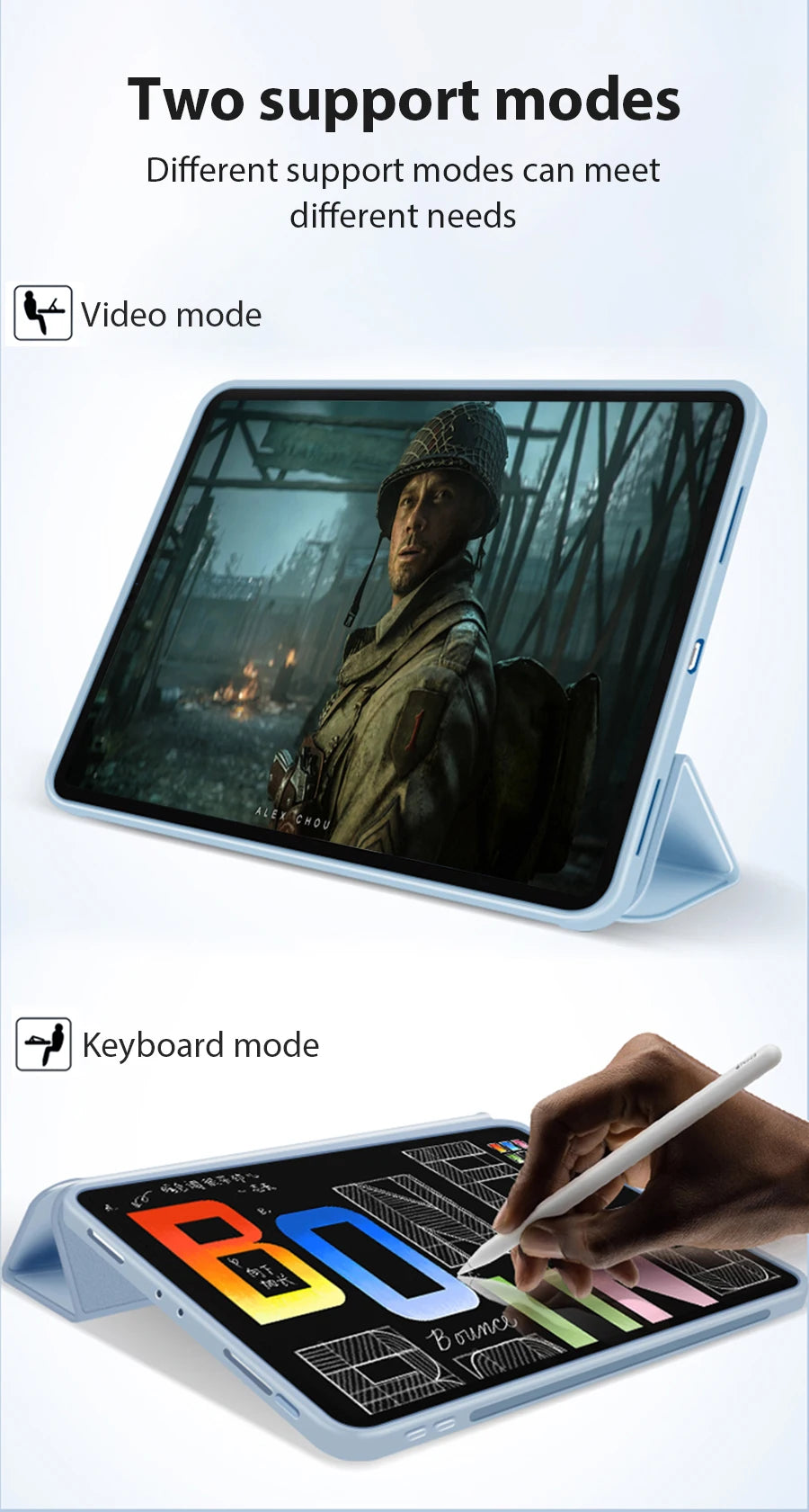 Ipad Pro 11 12.9 13 inch 2024 Case Air 5 4 3 9th 10th 10.9 Generation For iPad 7th 8th 10.2 Mini 6 Pro 9.7 Flip Smart Cover